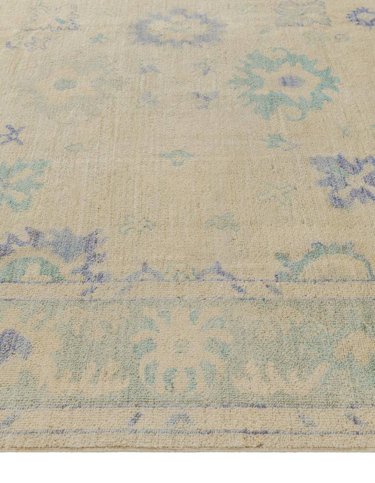 Detail image of 7' 3 x 9' 7 Hand Knotted Oushak Wool Rug