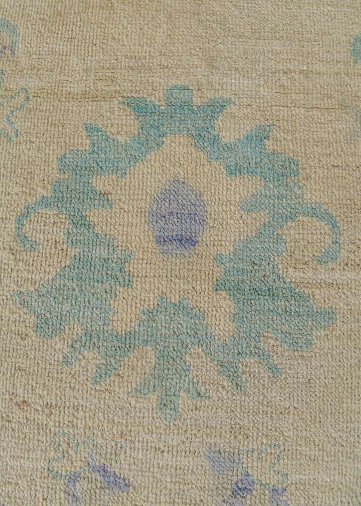 7' 3 x 9' 7 Hand Knotted Oushak Wool Rug
