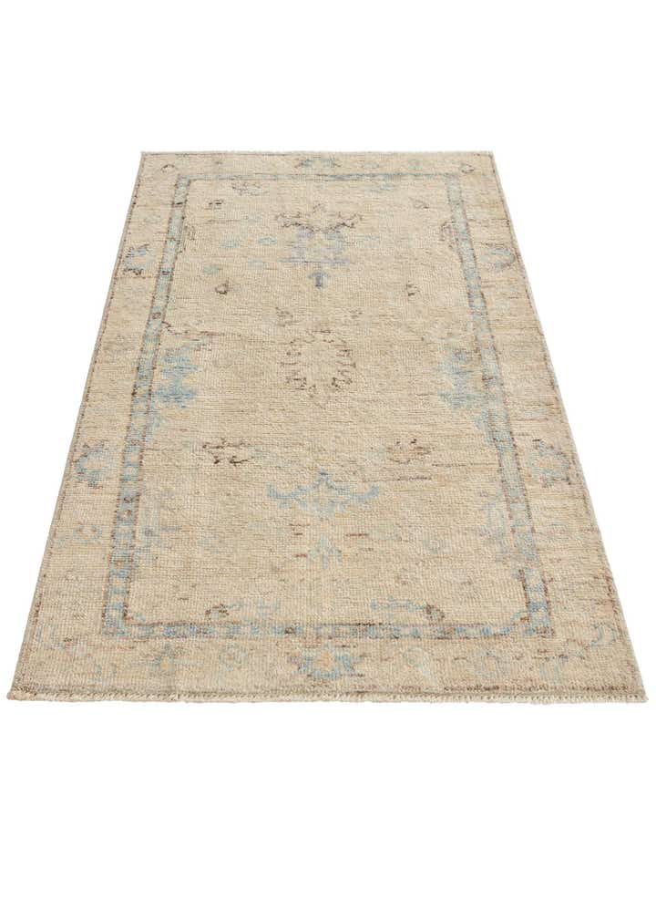 3' x 5' 2 Hand Knotted Oushak Wool Rug