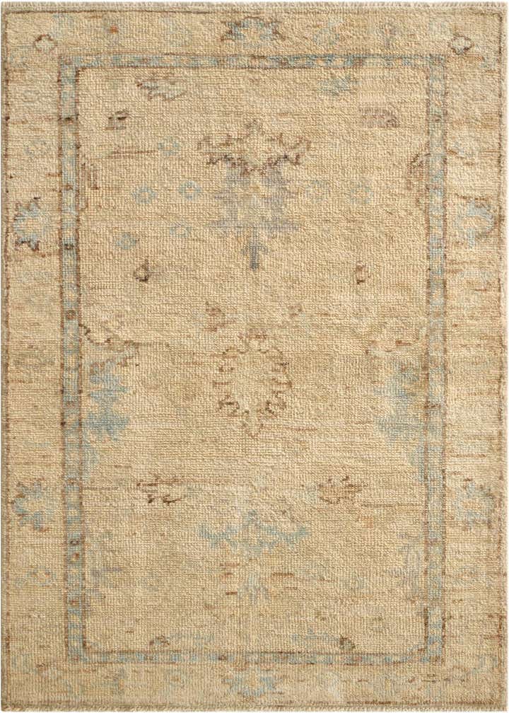 3' x 5' 2 Hand Knotted Oushak Wool Rug