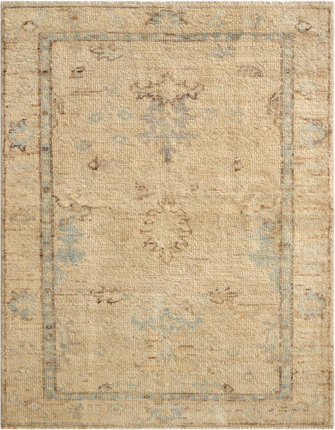 3' x 5' 2 Hand Knotted Oushak Wool Rug