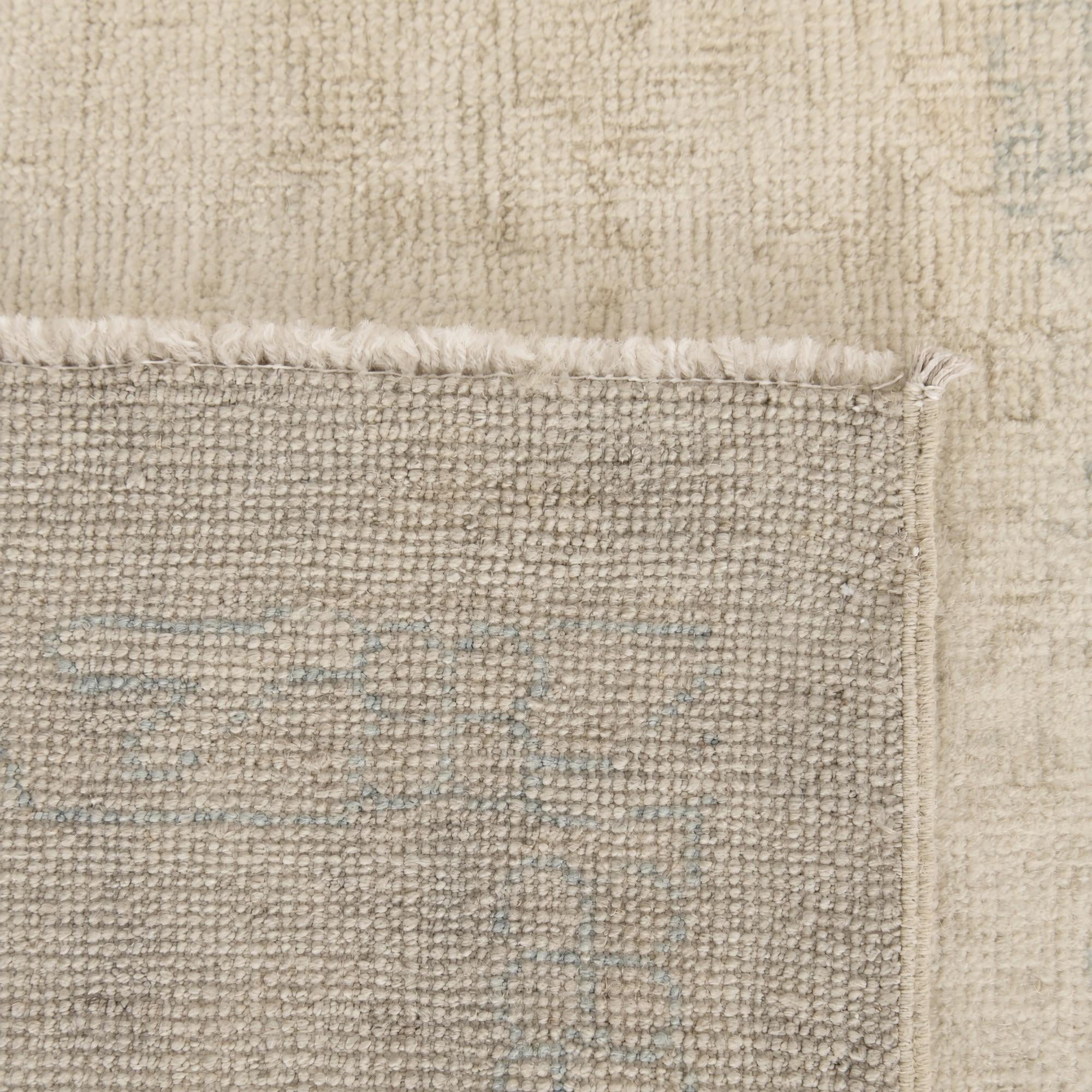 10' 1 x 13' 10 Hand Knotted Oushak Wool Rug