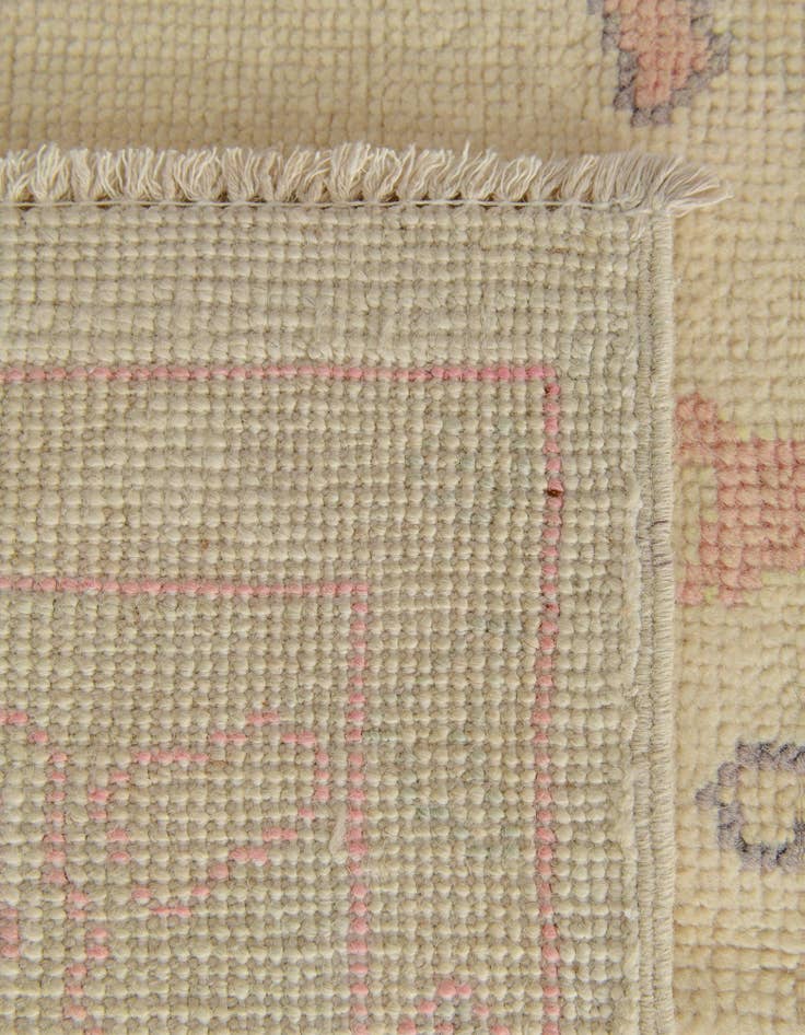 Detail image of 4' 7 x 6' 1  Hand Knotted Oushak Wool Rug