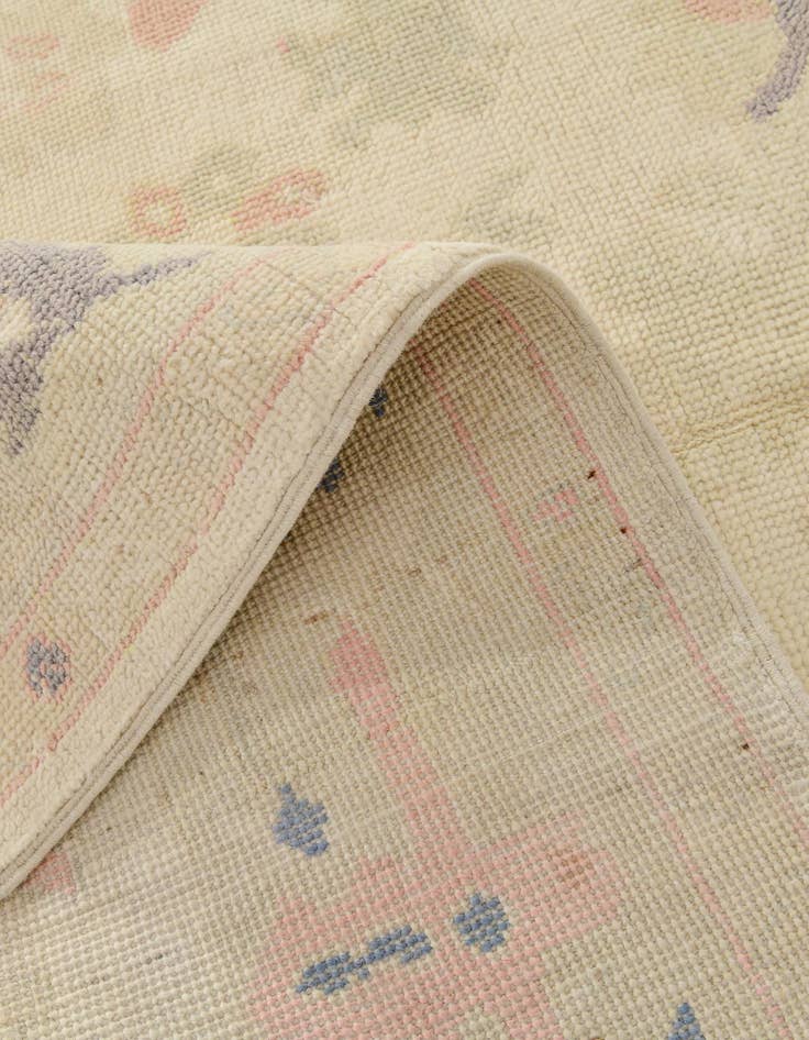 Detail image of 4' 7 x 6' 1  Hand Knotted Oushak Wool Rug