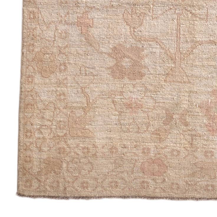 Detail image of 4' 11 x 7' Hand Knotted Oushak Wool Rug