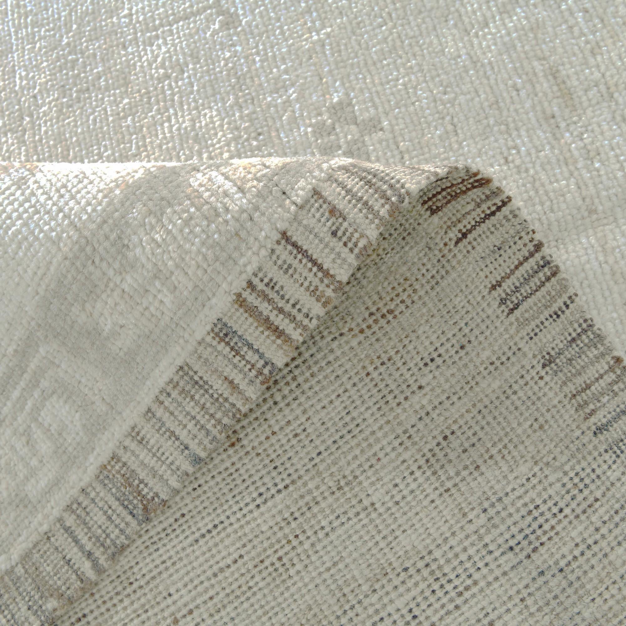 9' 11 x 12' 3 Hand Knotted Oushak Wool Rug