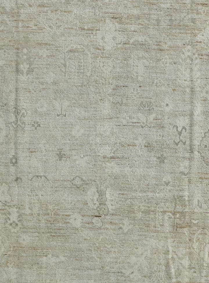 9' 11 x 12' 3 Hand Knotted Oushak Wool Rug