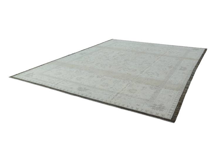 Detail image of 10' 5 x 14' 1 Hand Knotted Oushak Wool Rug