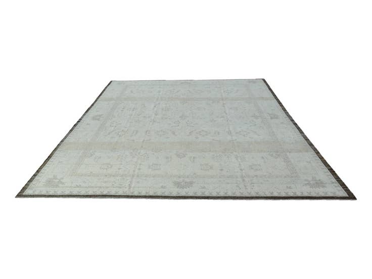 Detail image of 10' 5 x 14' 1 Hand Knotted Oushak Wool Rug