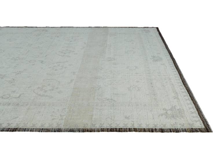 Detail image of 10' 5 x 14' 1 Hand Knotted Oushak Wool Rug
