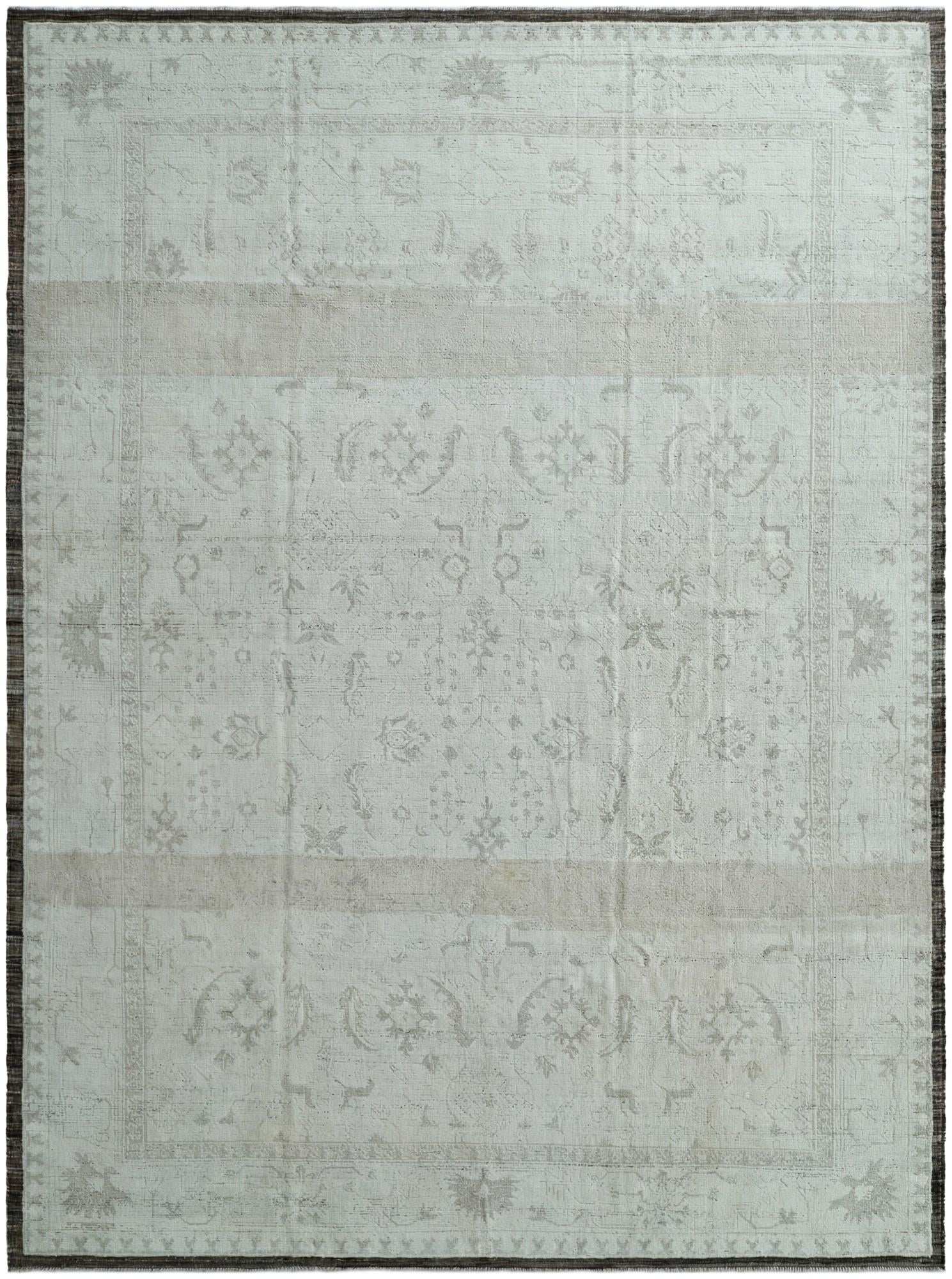 10' 5 x 14' 1 Hand Knotted Oushak Wool Rug