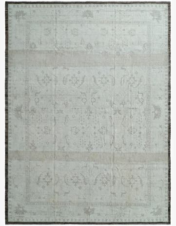 10' 5 x 14' 1 Hand Knotted Oushak Wool Rug