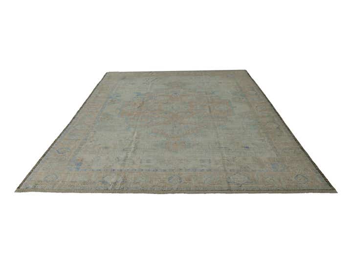 10' 6 x 14' 4 Hand Knotted Oushak Wool Rug