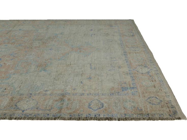 Detail image of 10' 6 x 14' 4 Hand Knotted Oushak Wool Rug