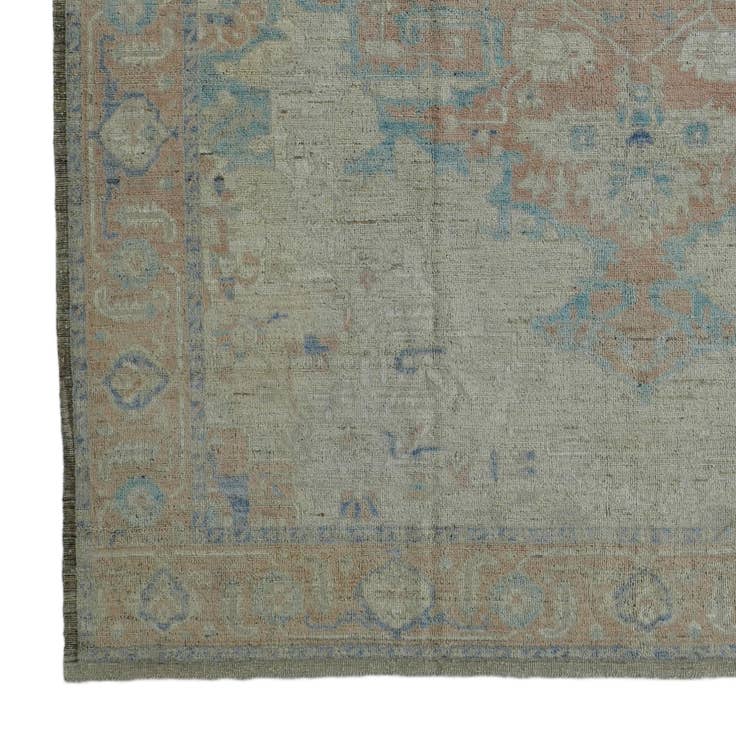 Detail image of 10' 6 x 14' 4 Hand Knotted Oushak Wool Rug