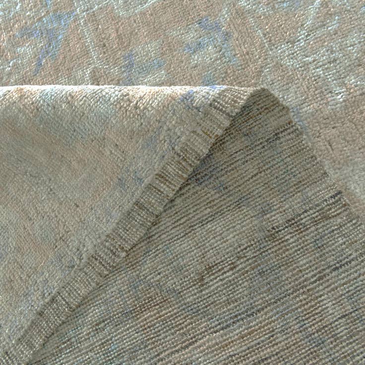 Detail image of 10' 6 x 14' 4 Hand Knotted Oushak Wool Rug