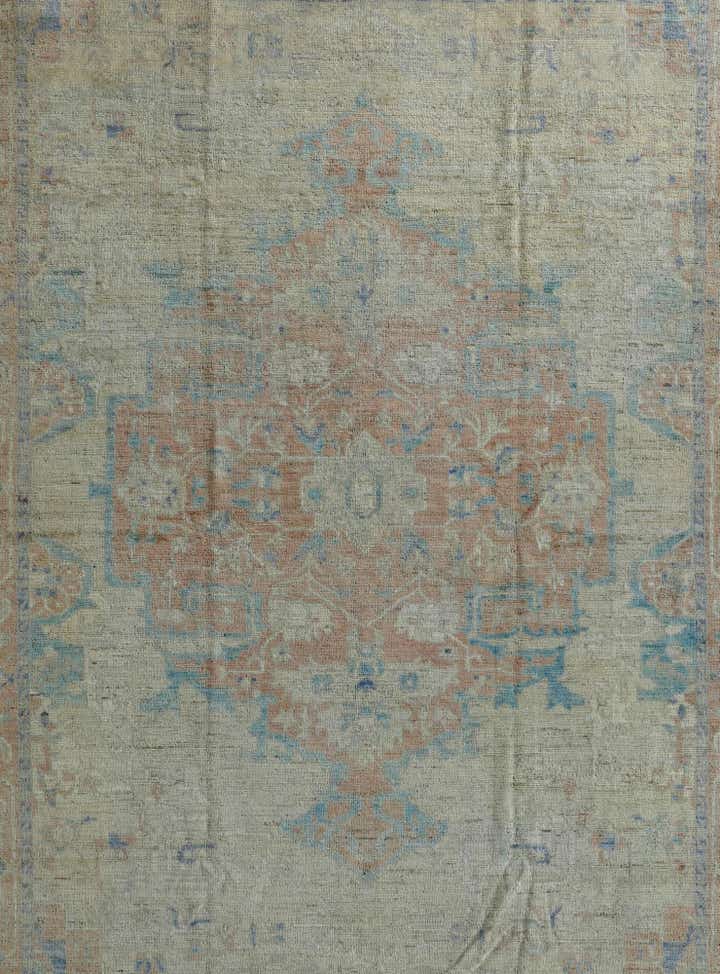10' 6 x 14' 4 Hand Knotted Oushak Wool Rug