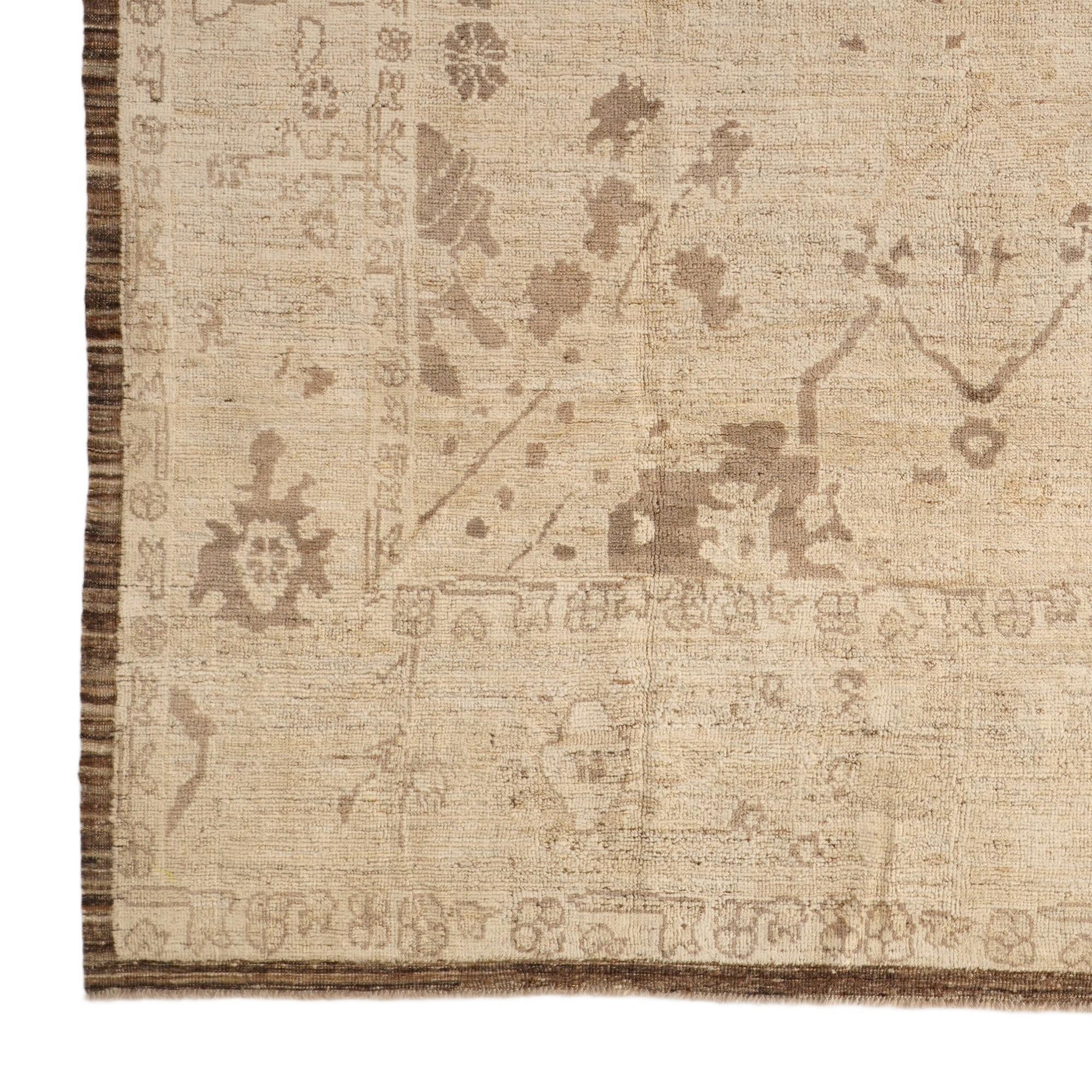 8' 4 x 10' 2 Hand Knotted Oushak Wool Rug
