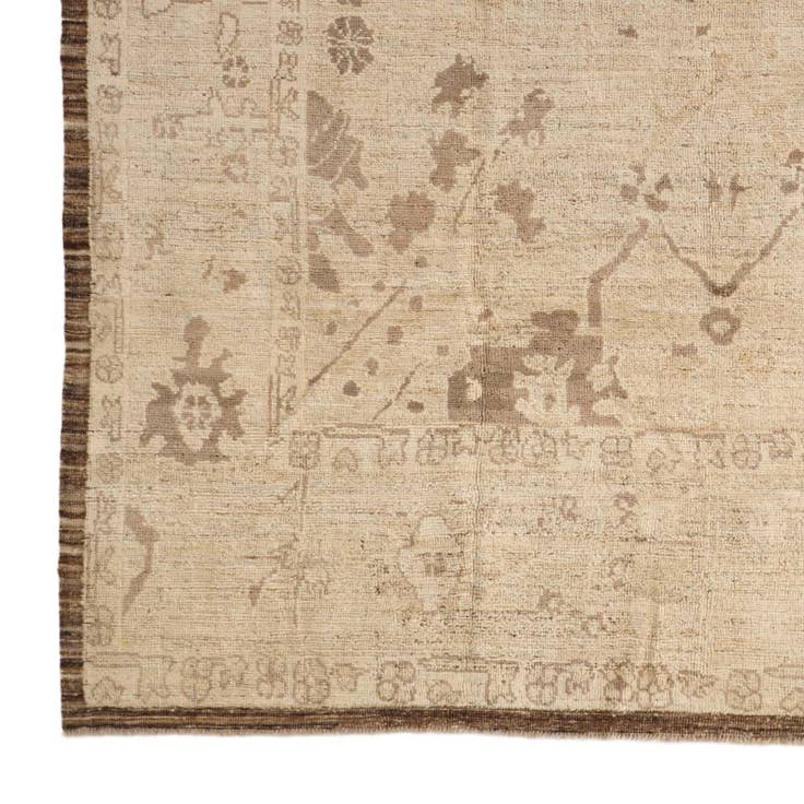 Detail image of 8' 4 x 10' 2 Hand Knotted Oushak Wool Rug
