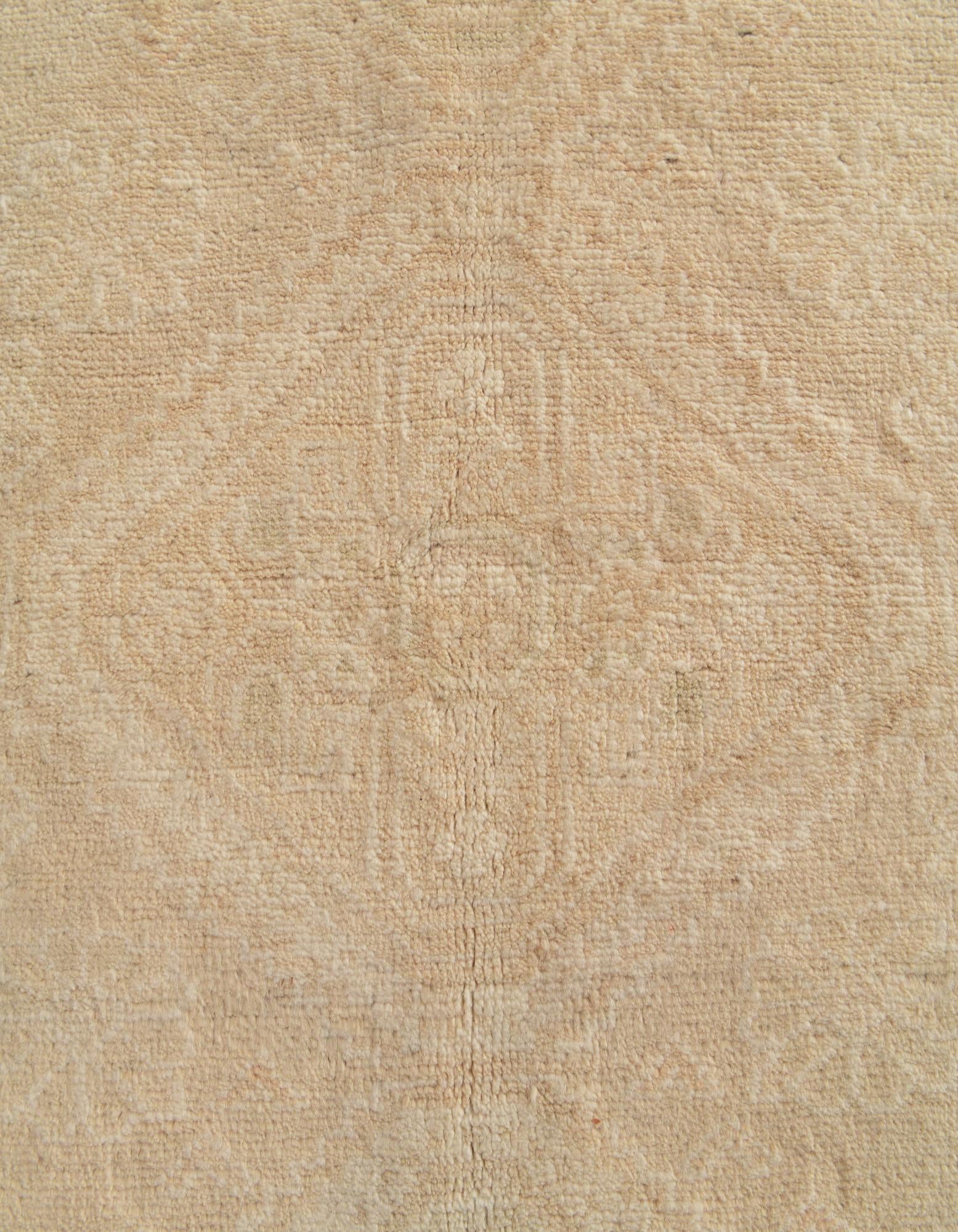 5' x 6' 9 Hand Knotted Oushak Wool Rug