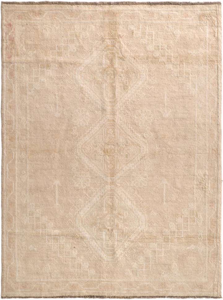 5' x 6' 9 Hand Knotted Oushak Wool Rug