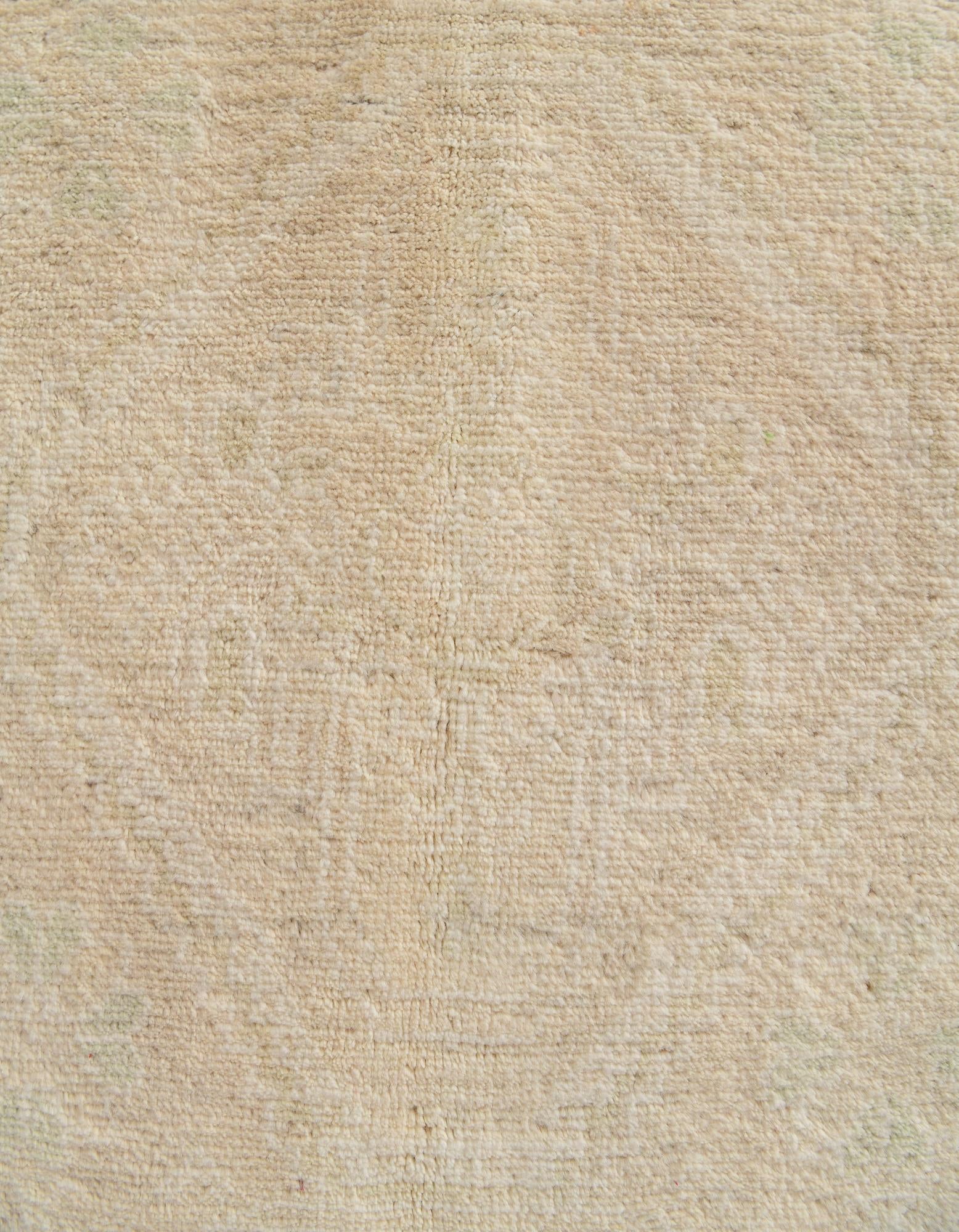 5' 6 x 8' 3 Hand Knotted Oushak Wool Rug