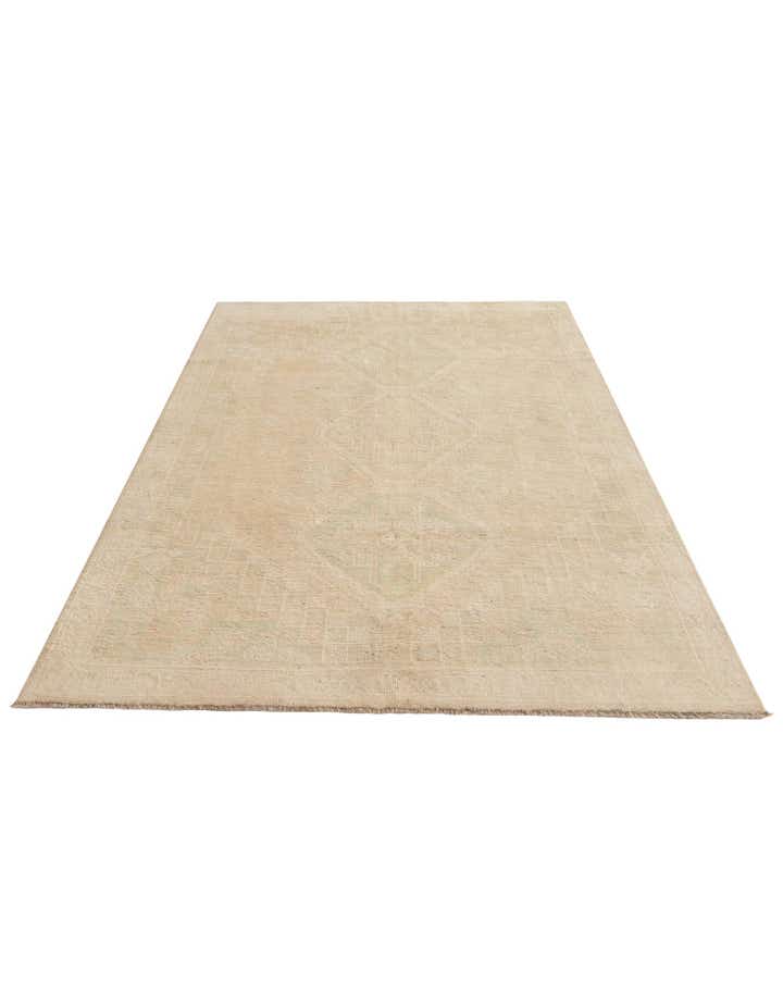 5' 6 x 8' 3 Hand Knotted Oushak Wool Rug