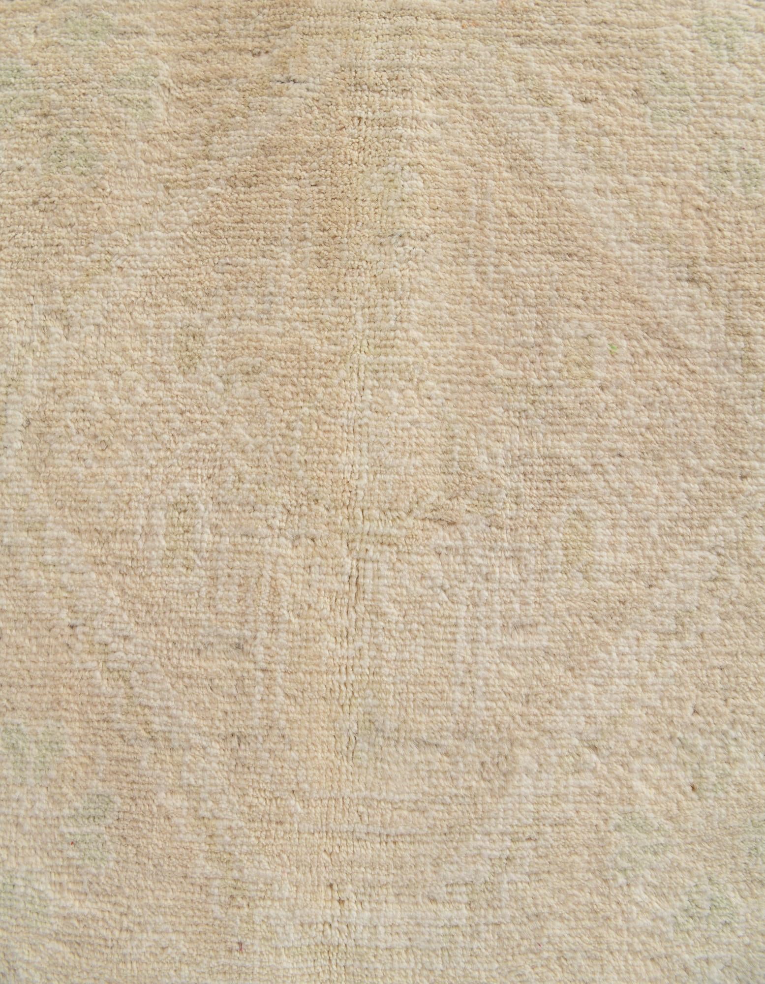 5' 6 x 8' 3 Hand Knotted Oushak Wool Rug