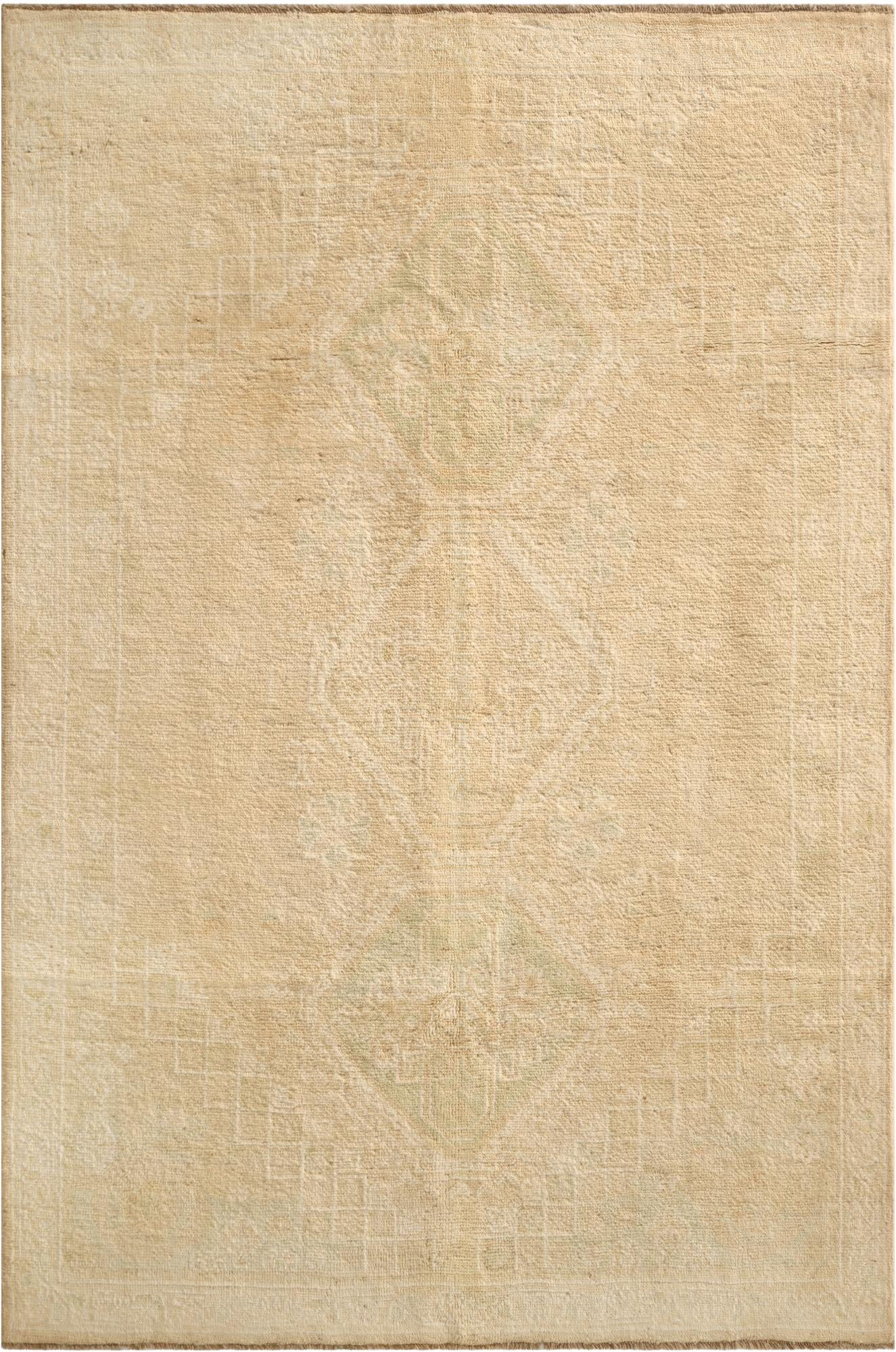 5' 6 x 8' 3  Hand Knotted Oushak Wool Rug