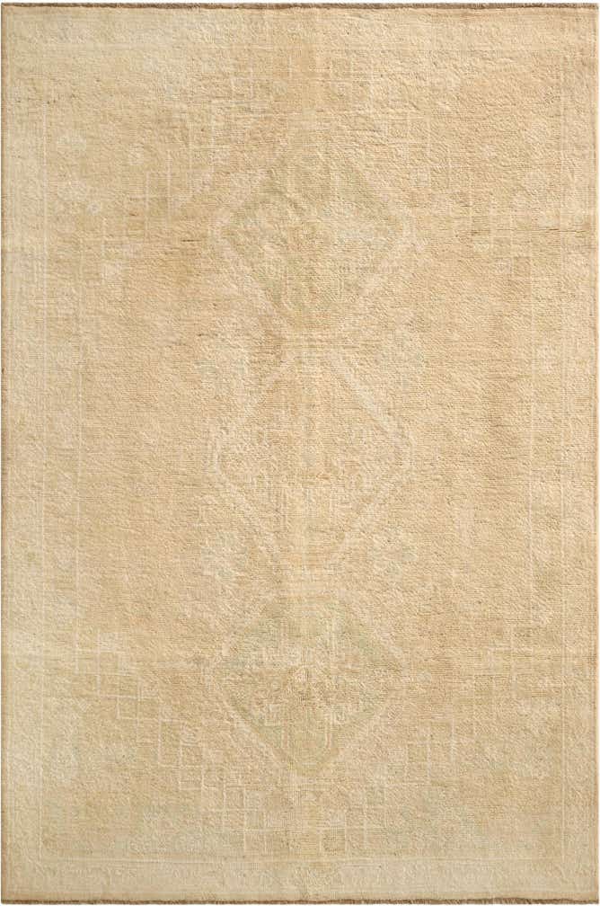 5' 6 x 8' 3 Hand Knotted Oushak Wool Rug