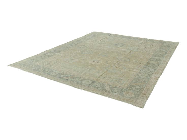 Detail image of 9' 4 x 11' 9 Hand Knotted Oushak Wool Rug