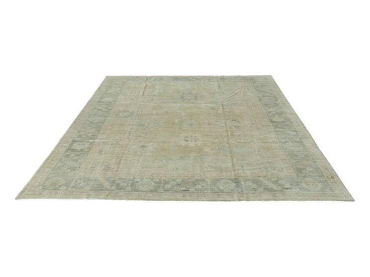Detail image of 9' 4 x 11' 9 Hand Knotted Oushak Wool Rug