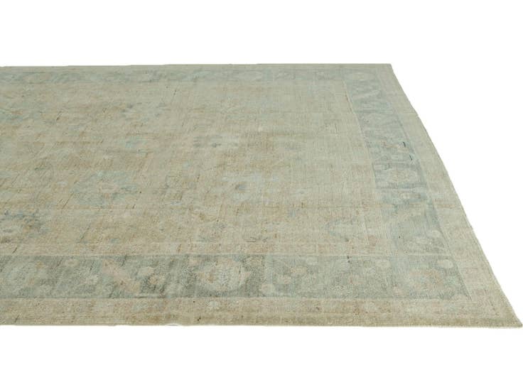 Detail image of 9' 4 x 11' 9 Hand Knotted Oushak Wool Rug