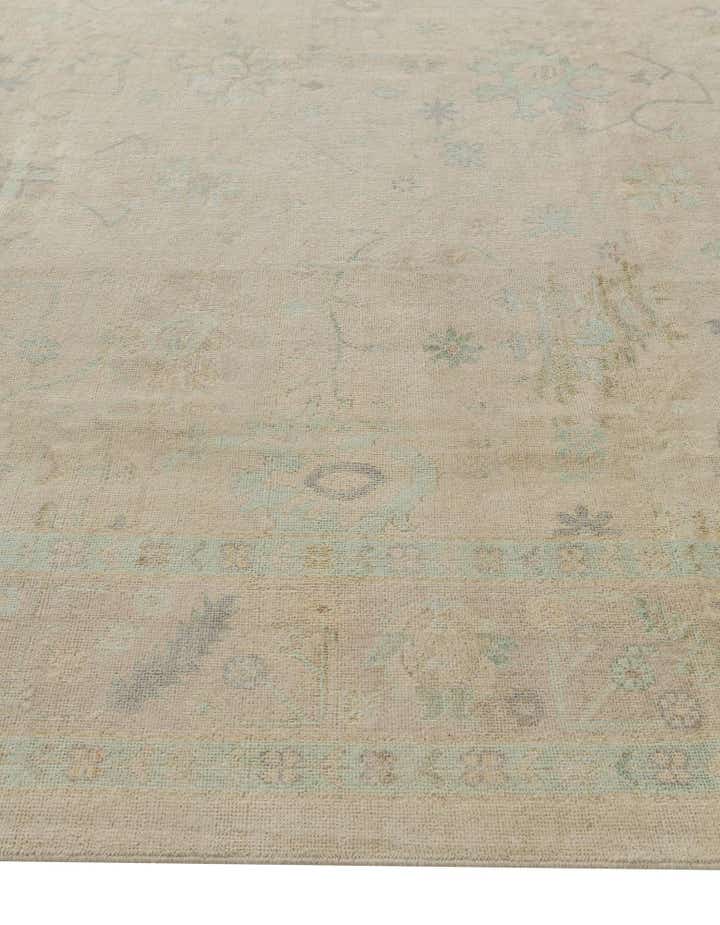 8' 4 x 9' 7 Hand Knotted Oushak Wool Rug