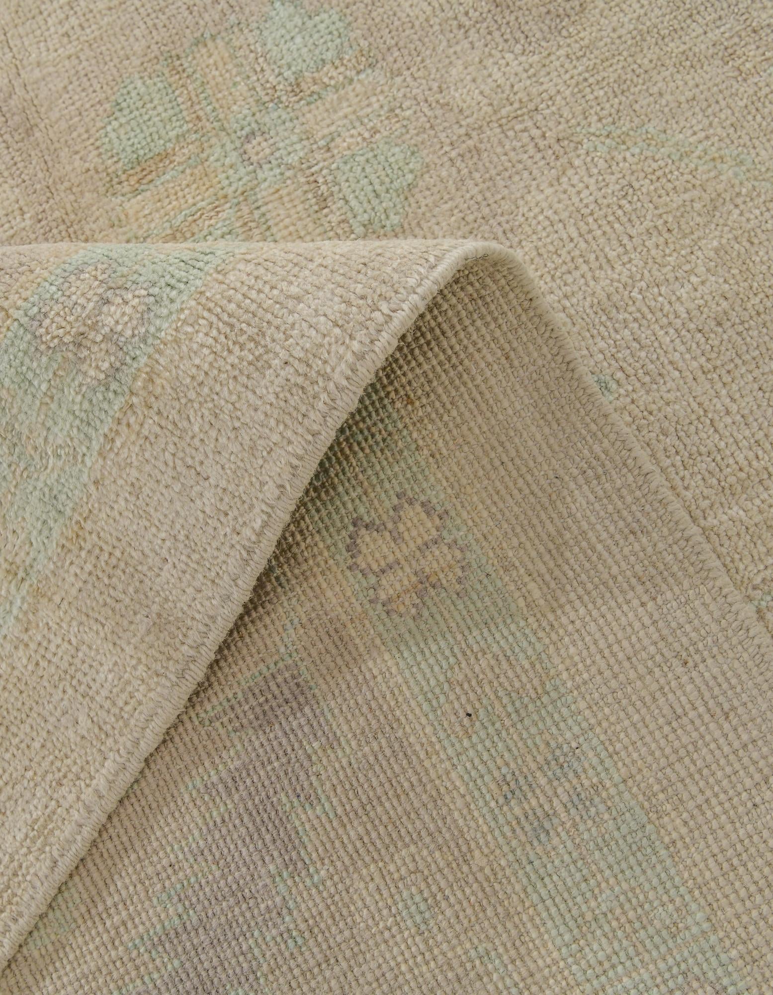 8' 4 x 9' 7 Hand Knotted Oushak Wool Rug