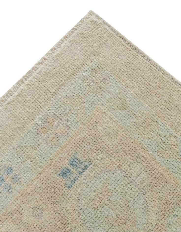 Detail image of 8' 4 x 9' 7 Hand Knotted Oushak Wool Rug