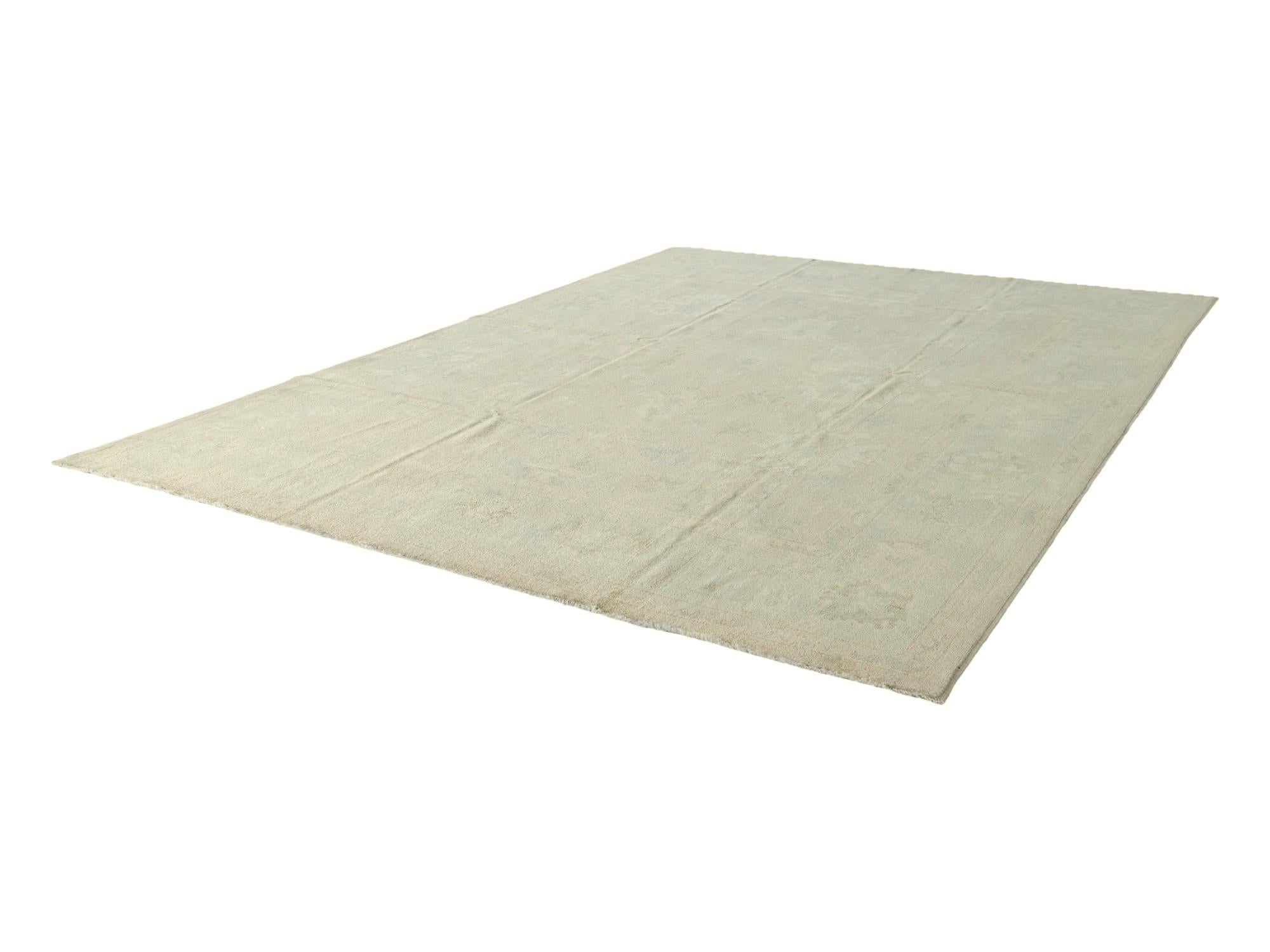 10' 3 x 14' Hand Knotted Oushak Wool Rug