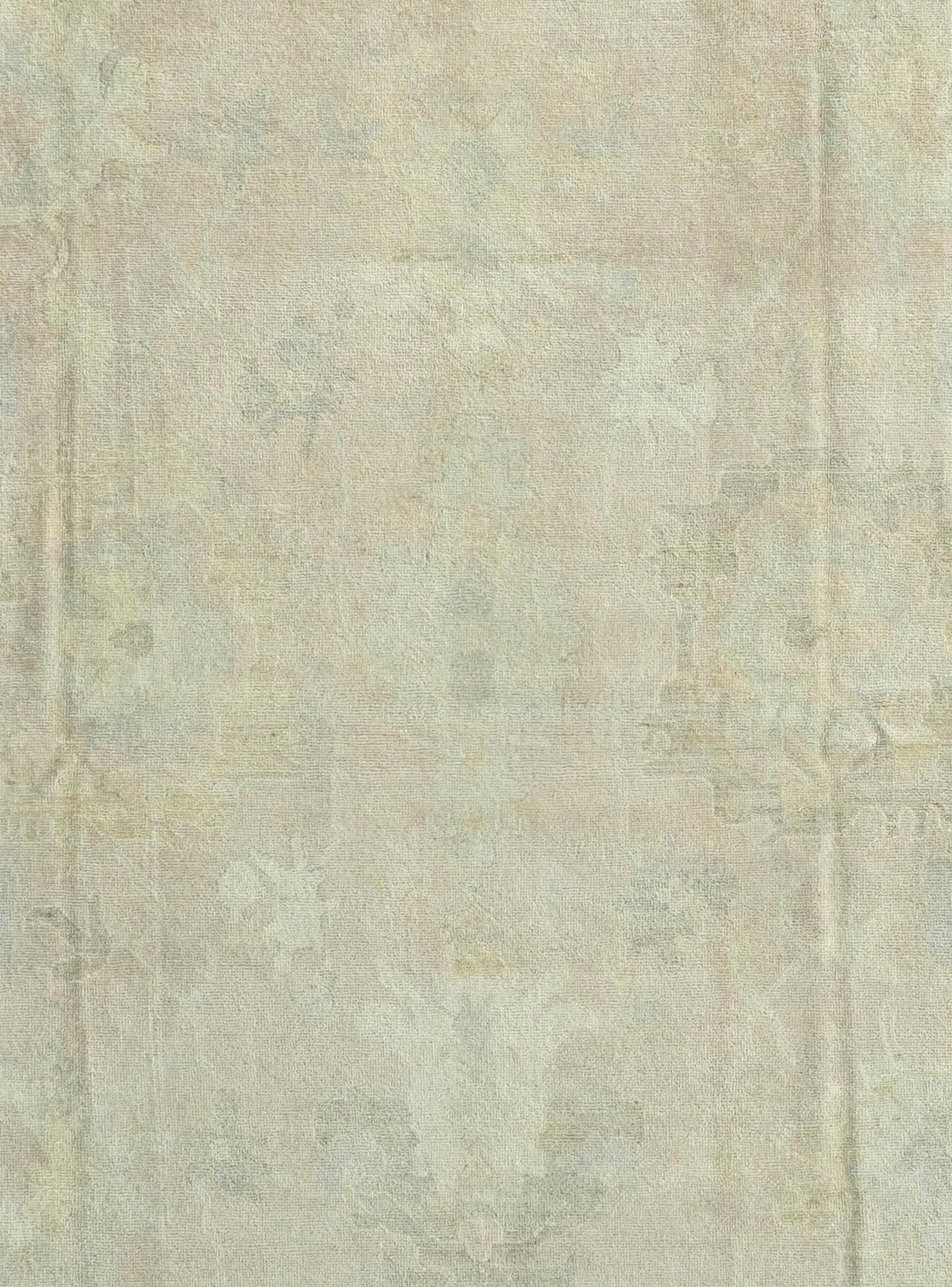 10' 3 x 14' Hand Knotted Oushak Wool Rug