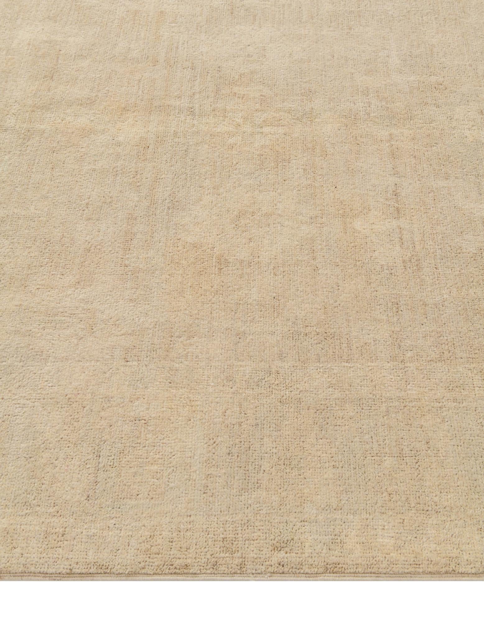 5' 1 x 7' 11 Hand Knotted Oushak Wool Rug