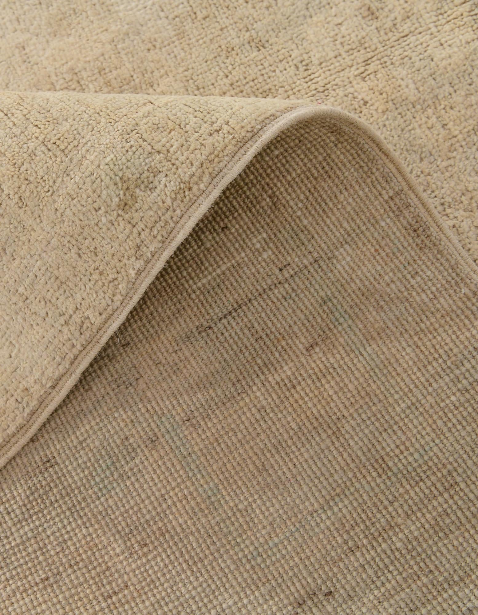 5' 1 x 7' 11 Hand Knotted Oushak Wool Rug