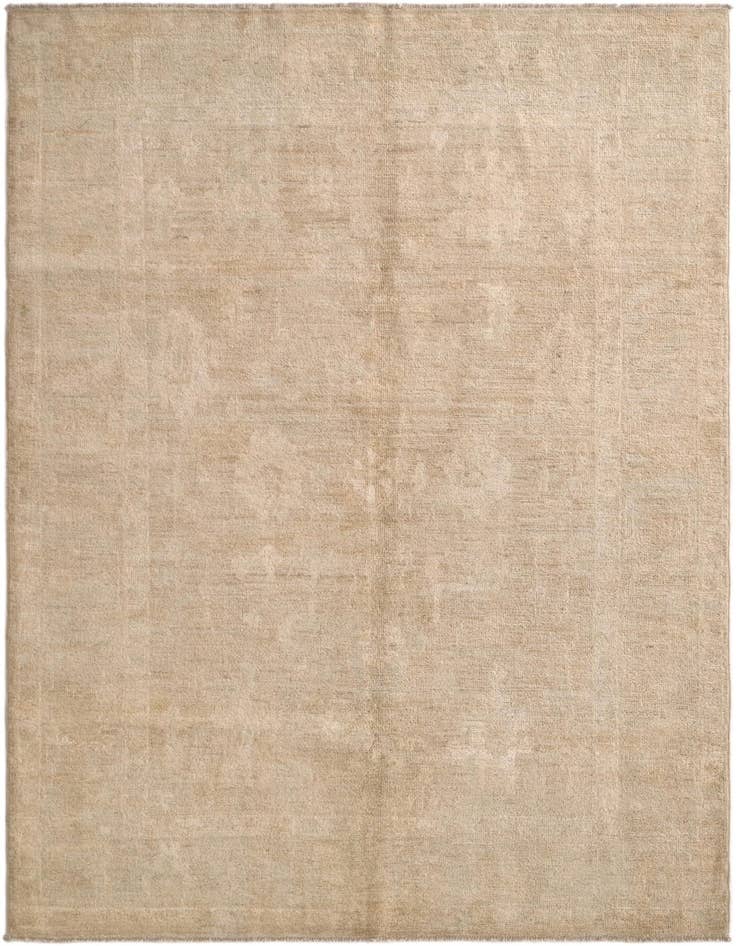 Detail image of 5' 1 x 7' 11 Hand Knotted Oushak Wool Rug