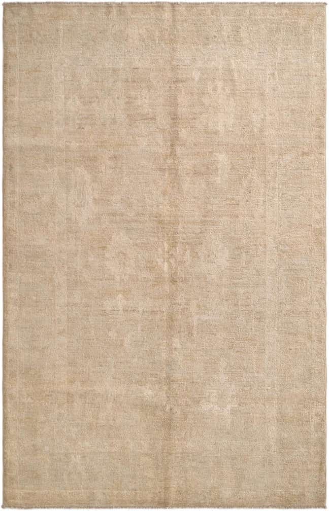5' 1 x 7' 11 Hand Knotted Oushak Wool Rug