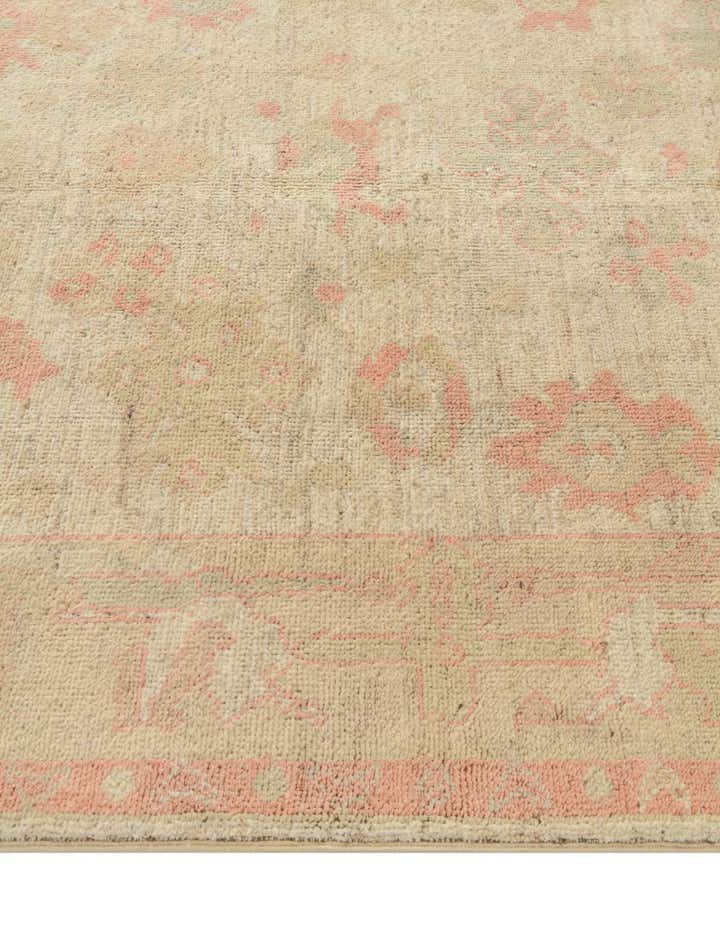 5' 2 x 6' 5 Hand Knotted Oushak Wool Rug