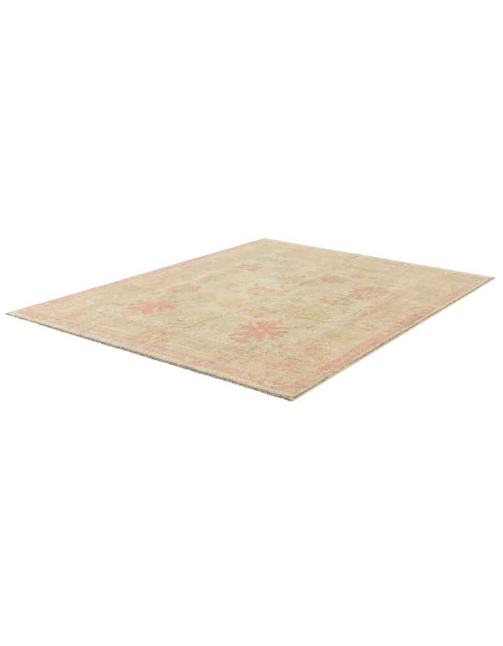 5' 2 x 6' 5 Hand Knotted Oushak Wool Rug