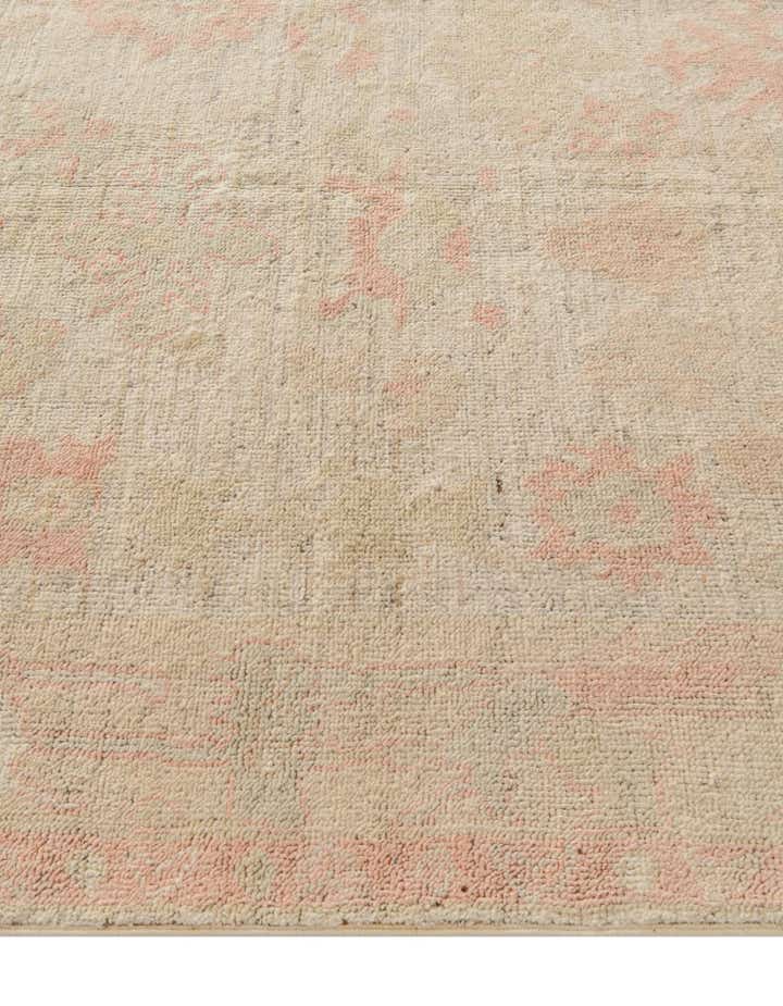 5' 1 x 6' 9 Hand Knotted Oushak Wool Rug