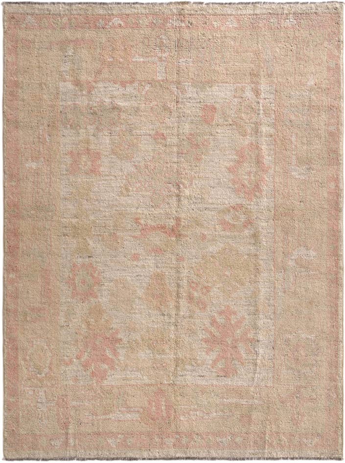Detail image of 5' 1 x 6' 9 Hand Knotted Oushak Wool Rug