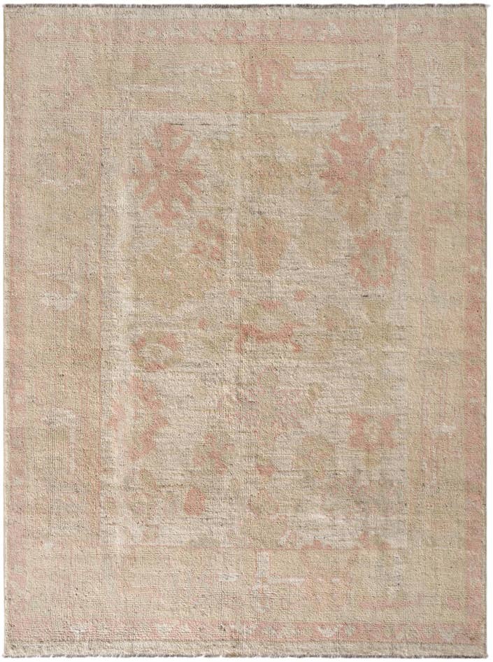 Detail image of 5' 1 x 6' 9 Hand Knotted Oushak Wool Rug