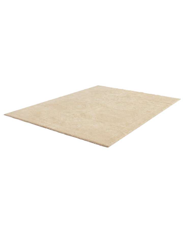 5' 1 x 6' 9 Hand Knotted Oushak Wool Rug