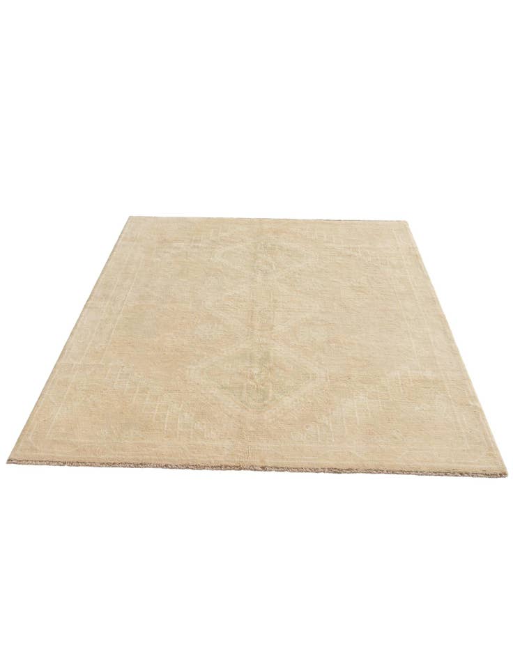 Detail image of 5' 1 x 6' 9  Hand Knotted Oushak Wool Rug