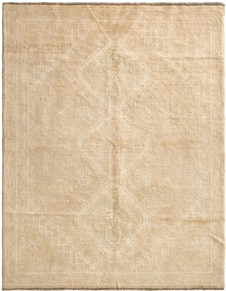 Detail image of 5' 1 x 6' 9 Hand Knotted Oushak Wool Rug